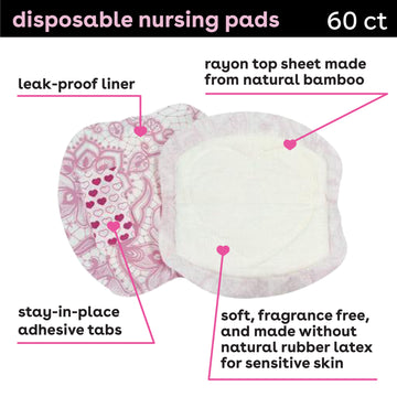 disposable nursing pads - 60 ct