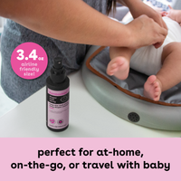 diaper rash spray perfect for at-home, on-the-go, or travel with baby, 3.4 oz airline friendly size