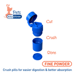Pill cutter and crusher crushes pills for easier digestion and better absorption
