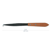 4" tapered hook-knife spatula dimensions