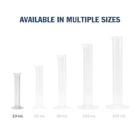 Transparent & Autoclavable Graduated Cylinder available in multiple sizes - 10mL
