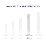 Transparent & Autoclavable Graduated Cylinder available in multiple sizes - 100 mL