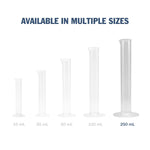 Transparent & Autoclavable Graduated Cylinder available in multiple sizes - 250 mL