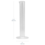 Transparent & Autoclavable Graduated Cylinder 10 ml dimensions