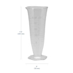 Kimax® Glass Pharmaceutical Dual-Scale Graduates 250 mL dimensions