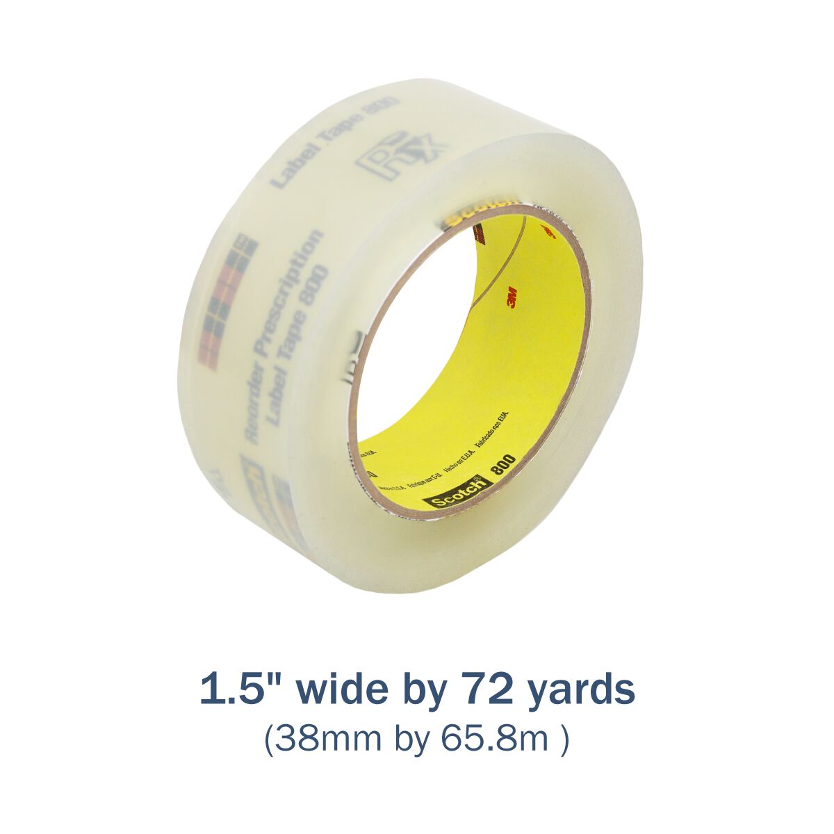 1.5&quot; wide by 72 yards
