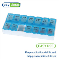 Ezy Dose weekly AM/PM pill organizer easy use