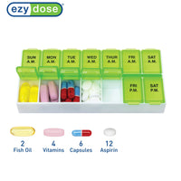 Ezy Dose weekly AM/PM pill organizer pill capacity