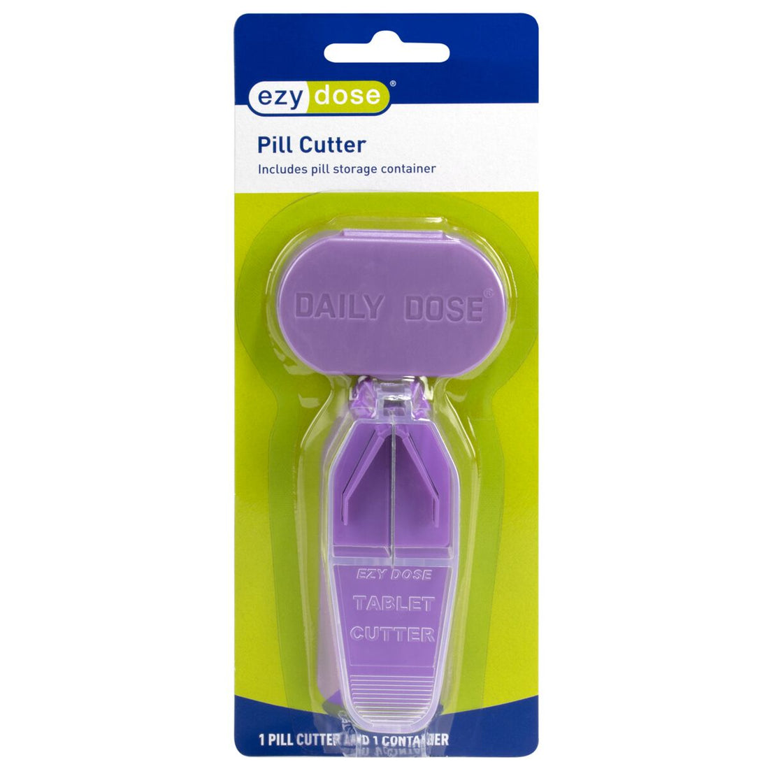 Front packaging of Daily pill organizer and pill cutter