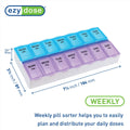 Ezy Dose® Weekly AM/PM Pill Planner with Removable Lid