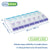 Ezy Dose® Push Button AM/PM Weekly Pill Organizer (XL) has clear lids, allows for easy visibility of medications