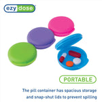 Daily pill containers are portable