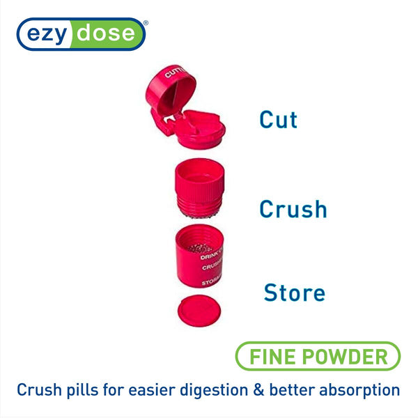 Pill cutter and crusher crushes pills for easier digestion and better absorption