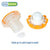 The pill crusher storage compartment can hold up to 4 aspirin-sized pills