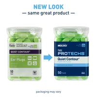 new look same great product of quiet contour 50 pair earplugs