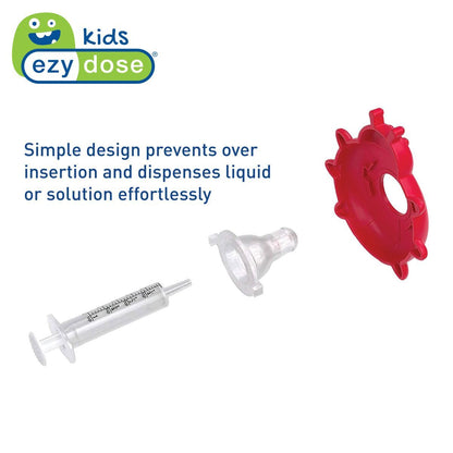 Medi-pals oral syringe has a simple design that prevents over insertion and dispenses liquid or solution effortlessly