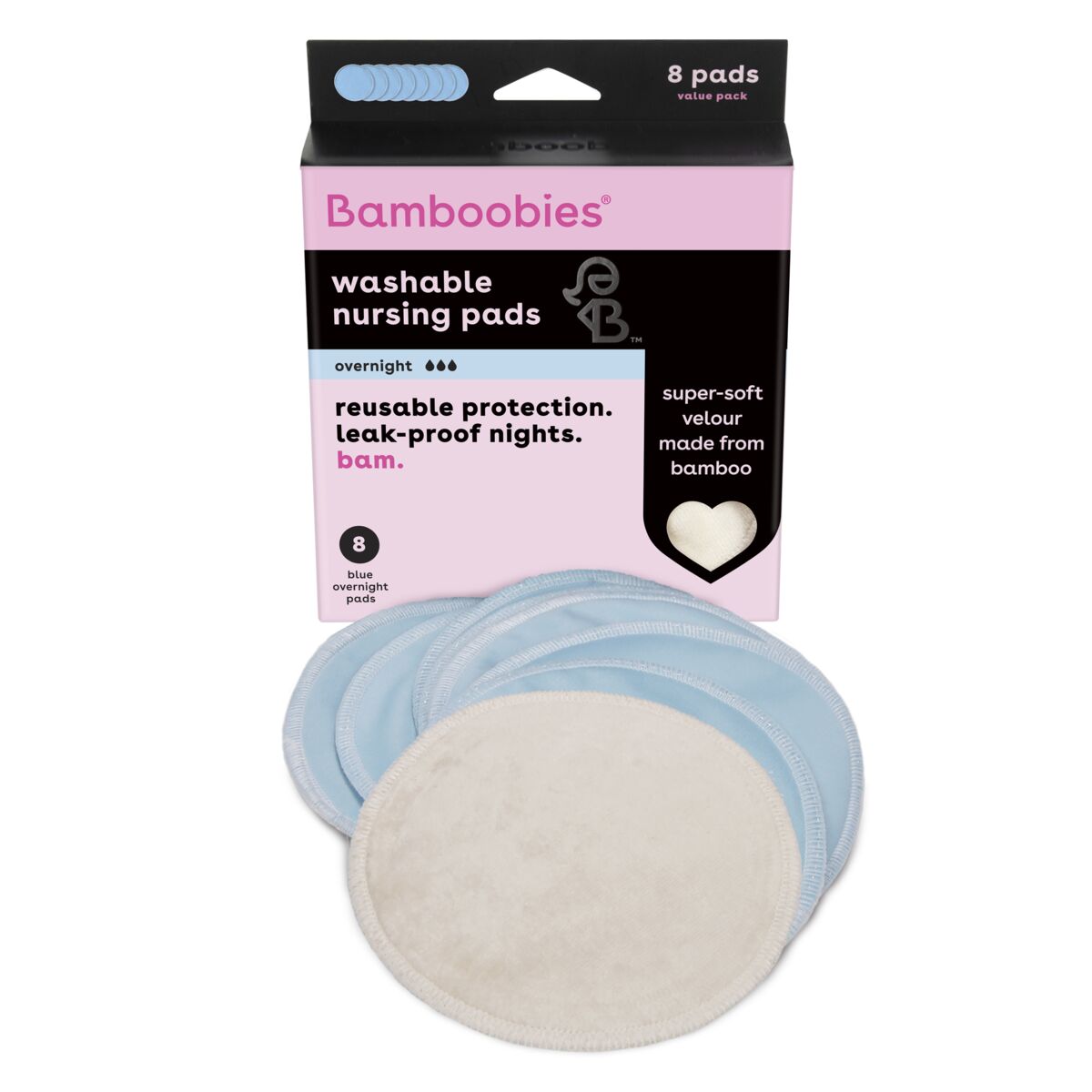 Bamboobies overnight nursing pads (4 pairs) – Apothecary Products