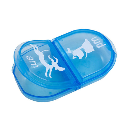Daily am/pm pill organizer for dogs