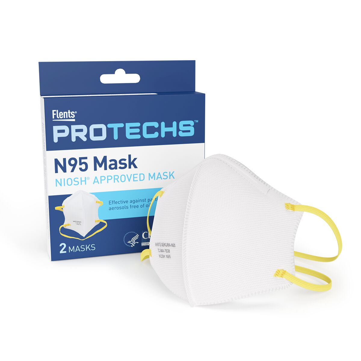 Front packaging N95 disposable face mask