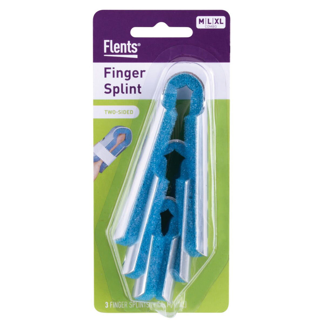 Front packaging of finger splint value pack