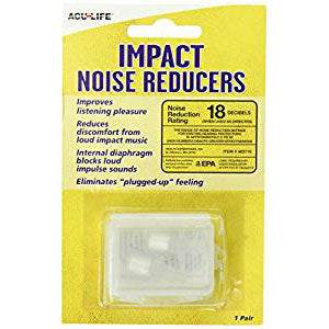 Front packaging noise reducer ear plugs
