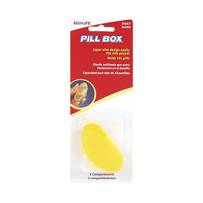 Front packaging of daily pill box