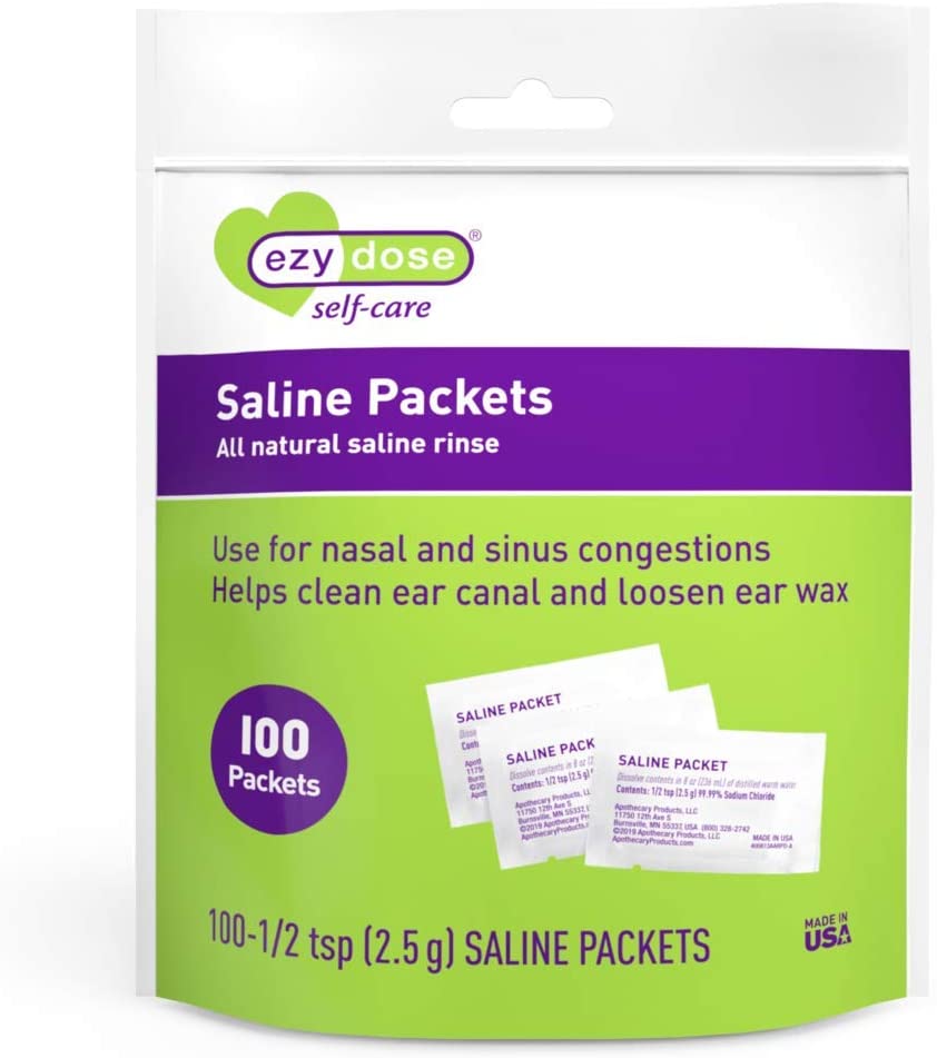 Ezy Dose® Saline Nasal Rinse Packets (100 Count)