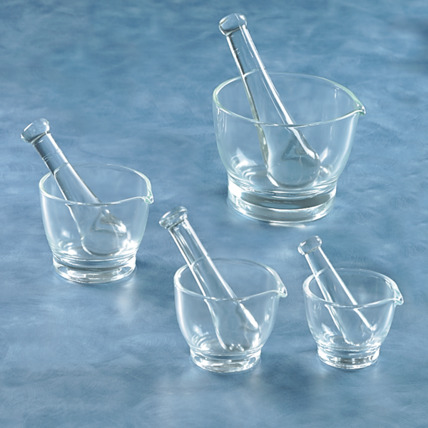 Glass Mortar &amp; Pestle Set | Apothecary Products