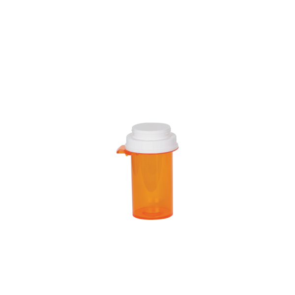 Push-Tab Plastic Vial with Reversible Cap | Apothecary Products