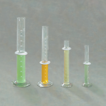 Double-Scale Graduated Cylinder