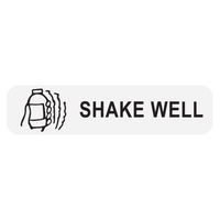"SHAKE WELL" Medication Label