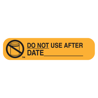 "NO USE AFTER" Medication Label