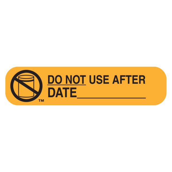 "NO USE AFTER" Medication Label