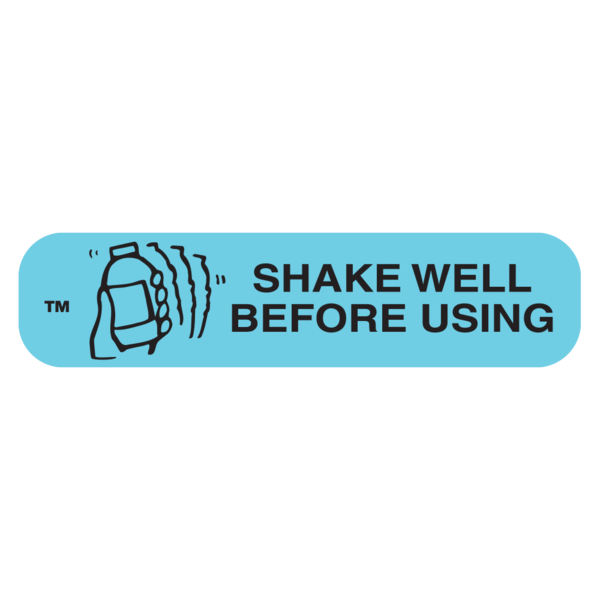 &quot;SHAKE WELL BEFORE USING&quot; Medication Label
