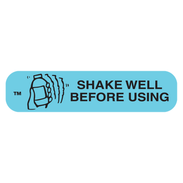 "SHAKE WELL BEFORE USING" Label
