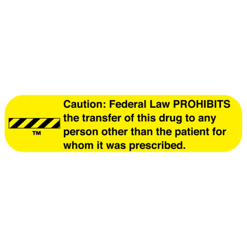 "LAW PROHIBITS" Label