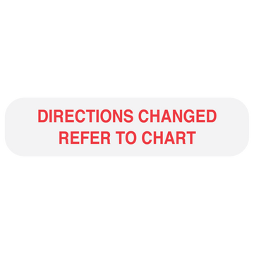 "REFER TO CHART" Label