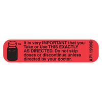 "DO NOT SKIP DOSE" Medication Label
