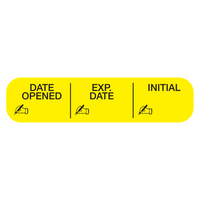 "DATE OPEN-EXP-INI" Label