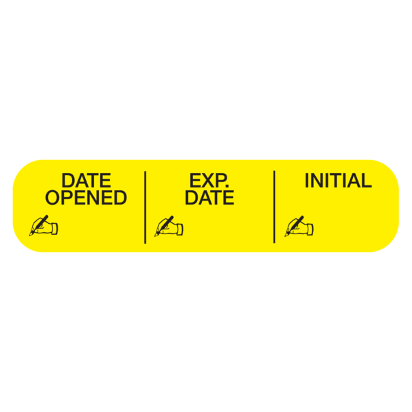 "DATE OPEN-EXP-INI" Label