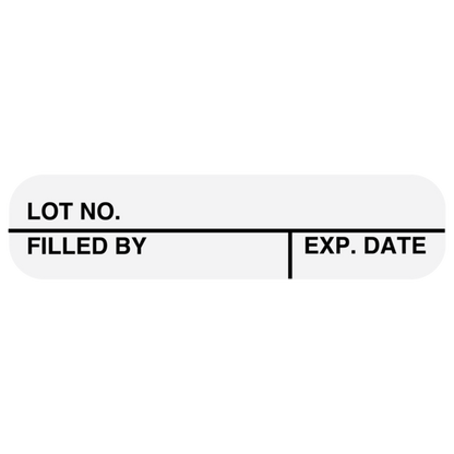 "LOT NO." Medication Label