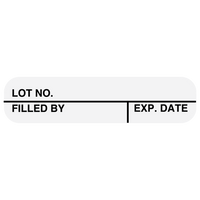 "LOT NO." Medication Label