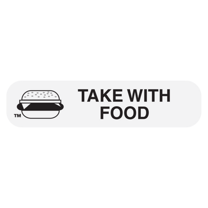"Take With Food" Medication Label