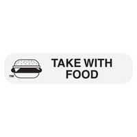 "Take With Food" Medication Label