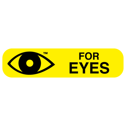 "FOR EYES" Medication Label
