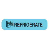 "REFRIGERATE" Medication Label