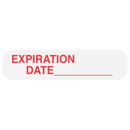 Write-in "EXPIRATION DATE" Medication  Label