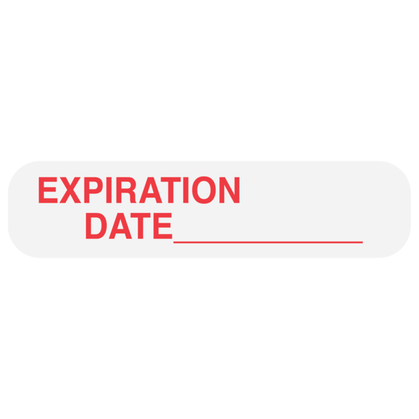 Write-in "EXPIRATION DATE" Medication  Label