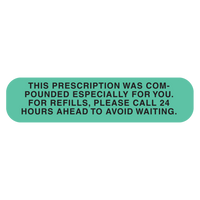 "PRESCRIPTION MADE FOR YOU" Medicaiton Label