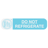 "NO REFRIGERATE" Medication Label